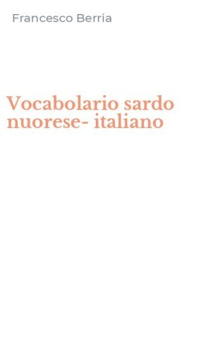 Vocabolario sardo nuorese-italiano