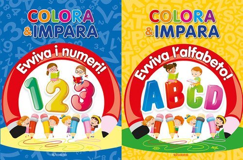 Colora e impara: Numeri-Alfabeto