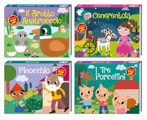 Prime fiabe pop: Il brutto anatroccolo-Cenerentola-I tre porcellini-Pinocchio (4 titoli sfusi)