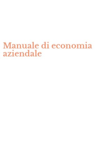Manuale di economia aziendale
