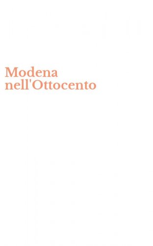 Modena nell'Ottocento