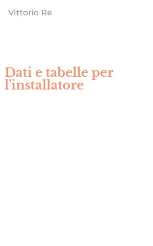 Dati e tabelle per l'installatore