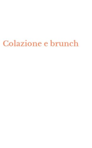 Colazione e brunch