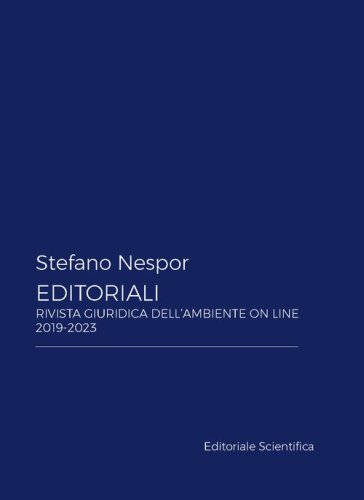 Editoriali. Rivista giuridica dell'ambiente on line