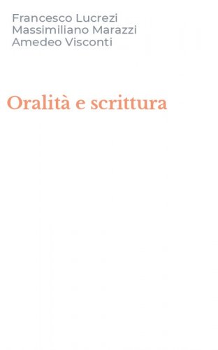 Oralit&agrave; e scrittura