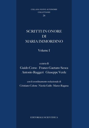 Scritti in onore di Maria Immordino