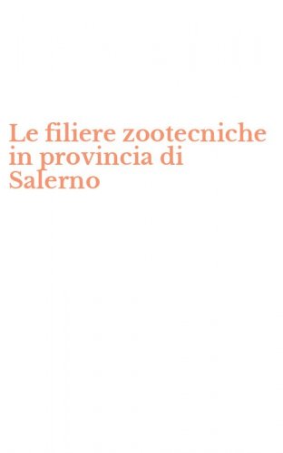 Le filiere zootecniche in provincia di Salerno