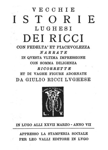 Storie lughesi stampate a Lugo