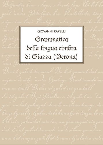 Grammatica della lingua cimbra di Giazza (Verona)