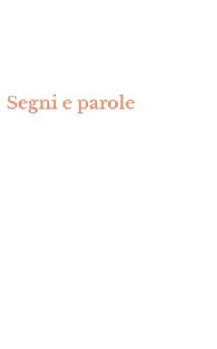 Segni e parole