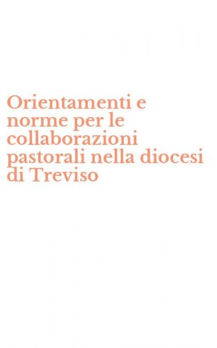 Orientamenti e norme per le collaborazioni pastorali nella diocesi di Treviso