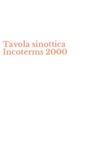 Tavola sinottica Incoterms 2000