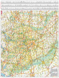 Milano provincia 70x100. Carta geografica stradale