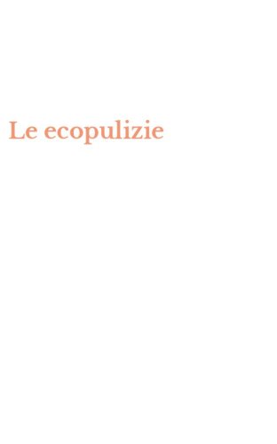 Le ecopulizie