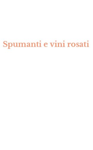 Spumanti e vini rosati
