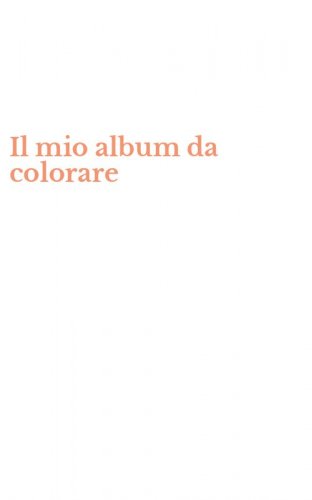 Il mio album da colorare