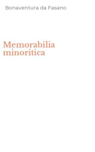 Memorabilia minoritica
