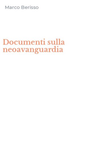Documenti sulla neoavanguardia