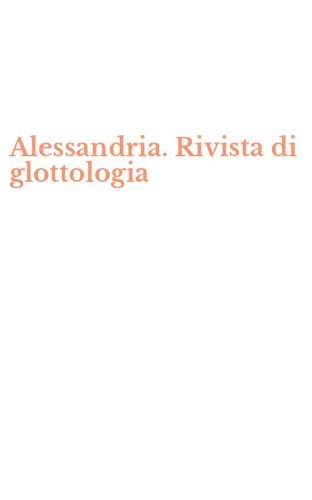 Alessandria. Rivista di glottologia