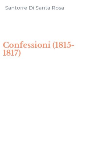 Confessioni (1815-1817)