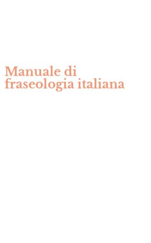 Manuale di fraseologia italiana