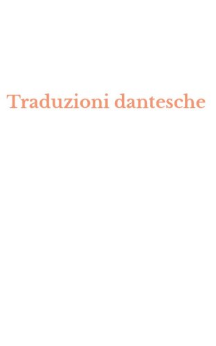 Traduzioni dantesche