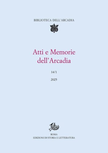 Atti e memorie dell'Arcadia