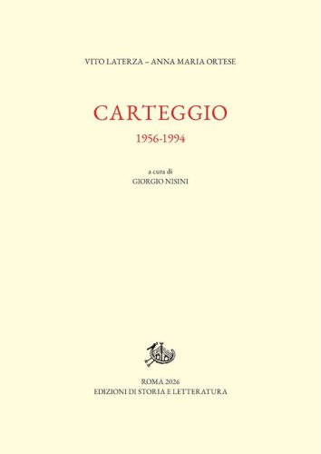Carteggio 1956-1994