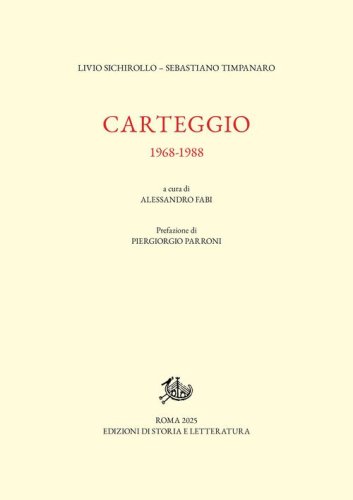 Carteggio. 1968-1988