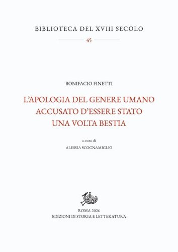 L'apologia del genere umano accusato d'essere stato una volta bestia
