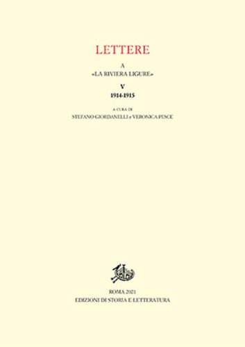 Lettere a &laquo;La Riviera Ligure&raquo;