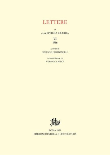 Lettere a &laquo;La Riviera Ligure&raquo;