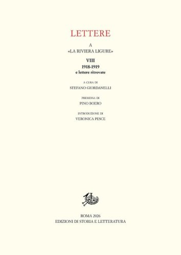 Lettere a &laquo;La Riviera Ligure&raquo;