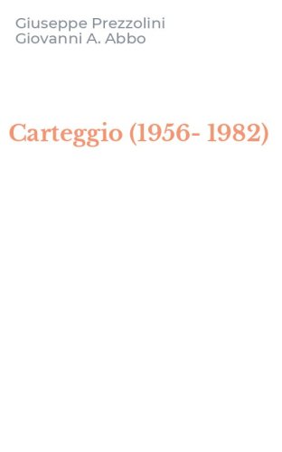 Carteggio (1956-1982)