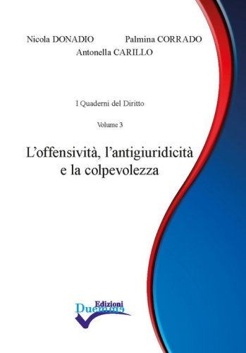 L'offensivit&agrave;, l'antigiuridicit&agrave; e la colpevolezza