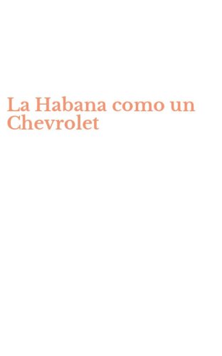 La Habana como un Chevrolet