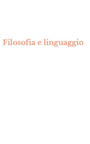 Filosofia e linguaggio