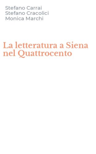 La letteratura a Siena nel Quattrocento