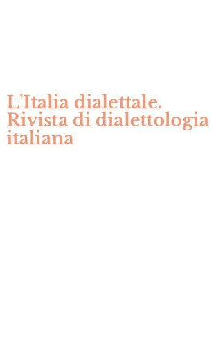 L'Italia dialettale. Rivista di dialettologia italiana