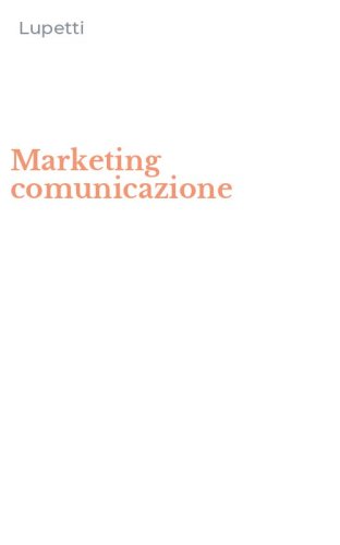 Marketing comunicazione