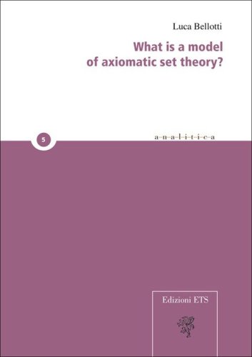 What is a model of axiomatic set theory?