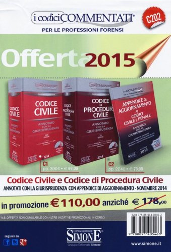 Codice civile-Codice di procedura civile-Appendice di aggiornamento ai codici civile e penale. Annotati con la giurisprudenza. Con CD-ROM