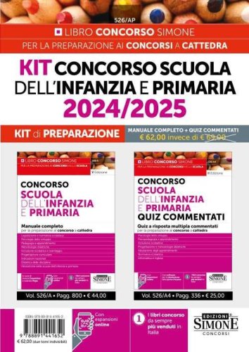 Concorso scuola dell'infanzia e primaria 2024/2025. Kit di preparazione