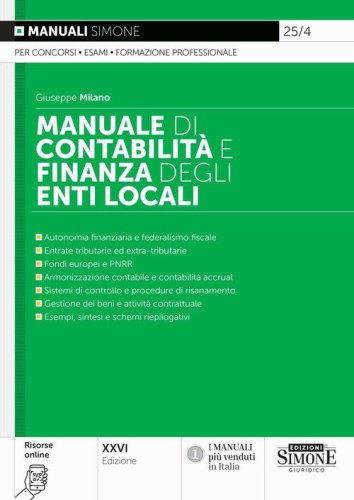 Manuale di contabilit&agrave; e finanza degli enti locali