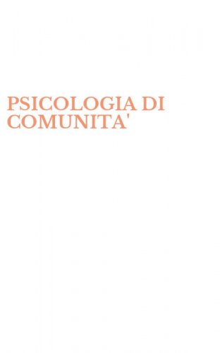 PSICOLOGIA DI COMUNITA'