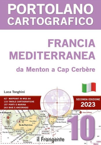 Francia mediterranea da Menton a Cap Cerb&egrave;rea. P10 Portolano cartografico