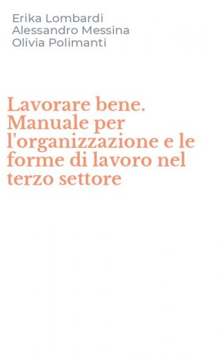 Lavorare bene. Manuale per l'organizzazione e le forme di lavoro nel terzo settore