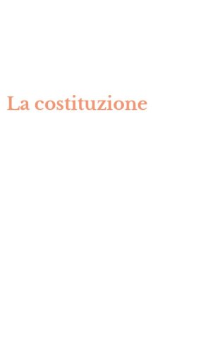 La costituzione