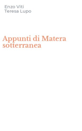 Appunti di Matera sotterranea