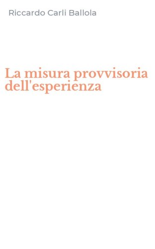 La misura provvisoria dell'esperienza